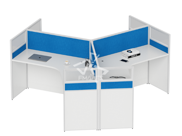 職員辦公位P60C款   屏風(fēng)三人位、六人位
